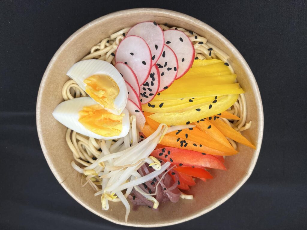 Buddha bowl with noodles