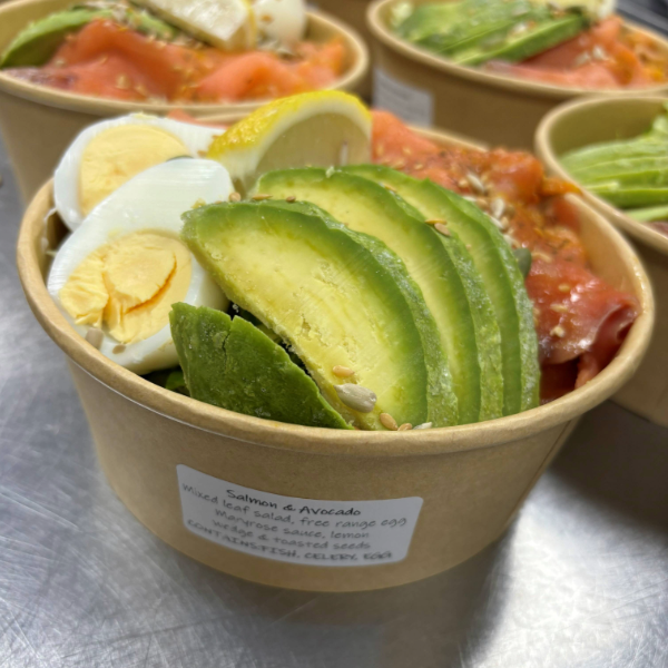 Salmon and avocado salad